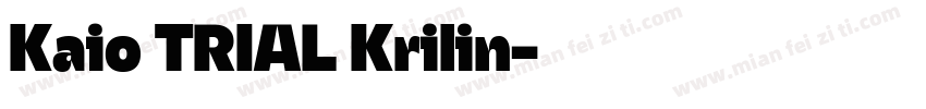 Kaio TRIAL Krilin字体转换